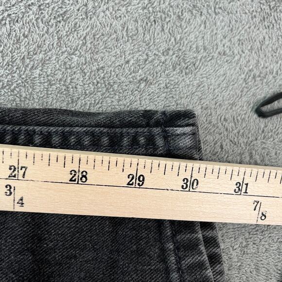 Vintage Tommy Hilfiger Jeans Womens 10 Black Denim Straight High Rise 90s Y2K - Picture 10 of 13